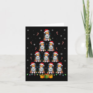 Shetland Sheepdog Hund Weihnachtsmannmütze Xmas Li Karte