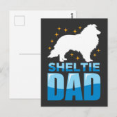 Shetland Sheepdog Hund Welpe Lover Sheltie Vater Postkarte (Vorne/Hinten)