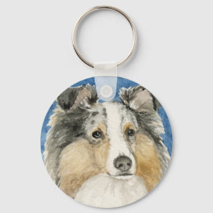 "Shetland Sheepdog" Hunde Art Schlüsselanhänger