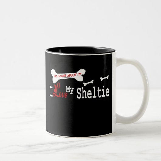 Shetland Sheepdog (I Liebe) Tasse (Rechts)