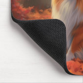 Shetland Sheepdog im Herbst Leaves Fall Inspiriert Mousepad (Ecke)