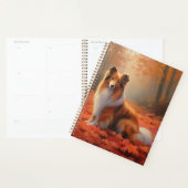 Shetland Sheepdog im Herbst Leaves Fall Inspiriert Planer (Anzeige)