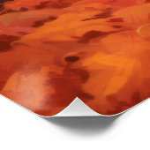 Shetland Sheepdog im Herbst Leaves Fall Inspiriert Poster (Ecke)