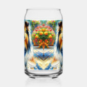 Shetland Sheepdog in Hütte Garden Scene Dosenglas (Rechts)