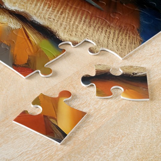 Shetland Sheepdog in Hütte Garden Scene Puzzle (Seite)