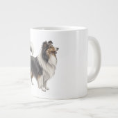 Shetland Sheepdog Jumbo-Tasse (Vorderseite Rechts)