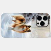 Shetland Sheepdog lässt es Weihnachten Case-Mate iPhone Hülle (Rückseite (Horizontal))