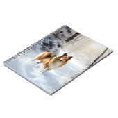 Shetland Sheepdog lässt es Weihnachten Notizblock (Linke Seite)