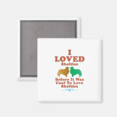 Shetland Sheepdog Magnet (Vorderseite/Rückseite)