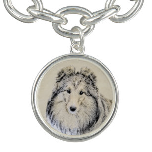 Shetland Sheepdog-Malerei - Niedliche Original Hun Armband