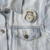 Shetland Sheepdog Malerei - Niedliche Original Hun Button (Beispiel)
