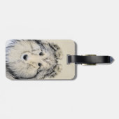 Shetland Sheepdog Malerei - Niedliche Original Hun Gepäckanhänger (Rückseite horizontal)