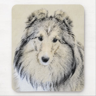 Shetland Sheepdog Malerei - Niedliche Original Hun Mousepad