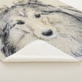 Shetland Sheepdog Malerei - Niedliche Original Hun Sherpadecke (3/4)