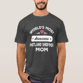 Shetland Sheepdog Mama T-Shirt (Vorderseite)