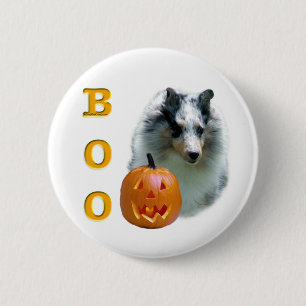 Shetland Sheepdog (Merle) Boo Button