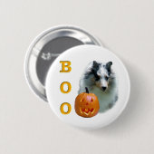 Shetland Sheepdog (Merle) Boo Button (Vorne & Hinten)