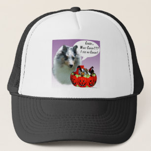 Shetland Sheepdog (Merle) HalloweenCandy Truckerkappe