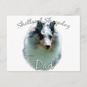 Shetland Sheepdog (Merle) Vater 2 Postkarte