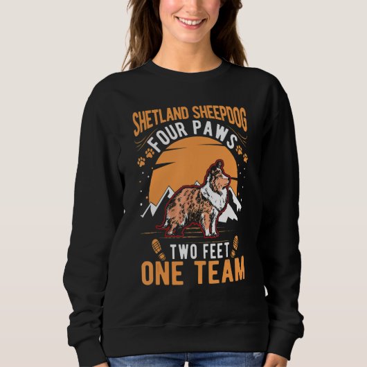 Shetland Sheepdog Mini Collie Sheltie Sweatshirt (Vorderseite)