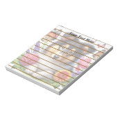 Shetland Sheepdog mit Blume und Schmetterlingen Notizblock (Rotiert)