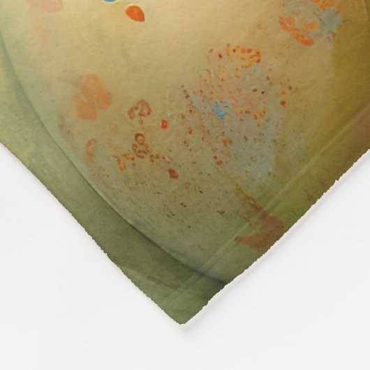 Shetland Sheepdog mit Ostereiern Urlaub Fleecedecke (Ecke)