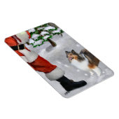 Shetland Sheepdog mit Weihnachten Magnet (Rechte Seite)