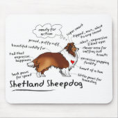 Shetland Sheepdog mousepad (Vorne)