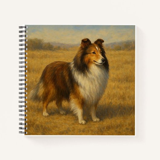 Shetland Sheepdog Notizblock (Vorderseite)