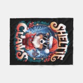 Shetland Sheepdog Owner Costume Sheltie Claws Chri Fleecedecke (Vorderseite (Horizontal))