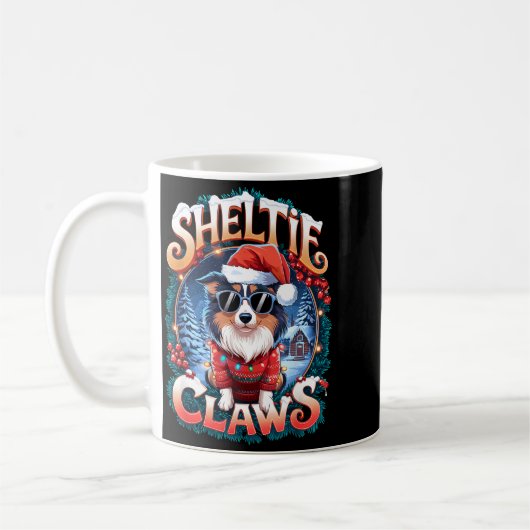 Shetland Sheepdog Owner Costume Sheltie Claws Chri Kaffeetasse (Links)