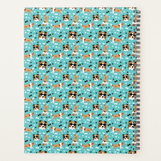 Shetland Sheepdog Pattern Aqua Planer (Rückseite)