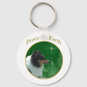 Shetland Sheepdog Peace Schlüsselanhänger