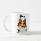 Shetland Sheepdog Personalisiert Kaffeetasse (Links)