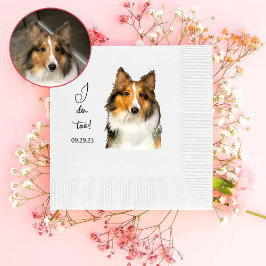 Shetland Sheepdog Personalisiert tue ich auch Serviette