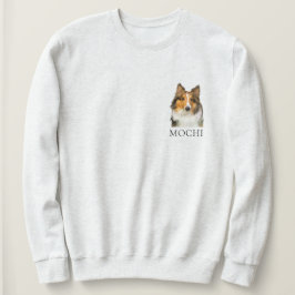 Shetland Sheepdog Personalisierte Hand Zeichnend Sweatshirt