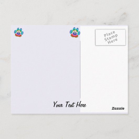 Shetland Sheepdog Postkarte (Rückseite)