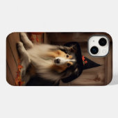 Shetland Sheepdog Pumpkins Halloween Beängstigend Case-Mate iPhone Hülle (Rückseite (Horizontal))