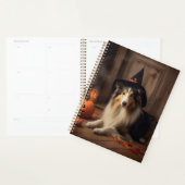 Shetland Sheepdog Pumpkins Halloween Beängstigend Planer (Anzeige)