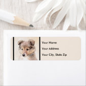 Shetland Sheepdog Puppy Malerei Original Dog Art (Insitu)