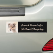 Shetland Sheepdog Puppy Malerei Original Dog Art Autoaufkleber (On Car)