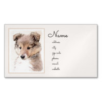 Shetland Sheepdog Puppy Malerei Original Dog Art