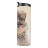 Shetland Sheepdog Puppy Malerei Original Dog Art Thermosbecher (Nach rechts gedreht)