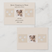 Shetland Sheepdog Puppy Malerei Original Dog Art Visitenkarte (Vorne/Hinten)