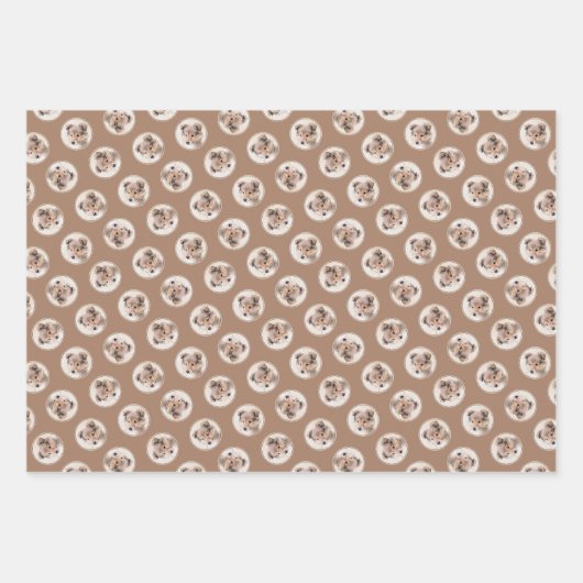 Shetland Sheepdog Puppy Painting Sheltie Dog Art Geschenkpapier Set (Vorderseite 3)