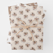 Shetland Sheepdog Puppy Painting Sheltie Dog Art Geschenkpapier Set (Beispiel)