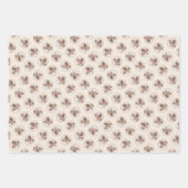 Shetland Sheepdog Puppy Painting Sheltie Dog Art Geschenkpapier Set (Vorderseite)