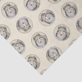 Shetland Sheepdog Puppy Painting Sheltie Dog Art Seidenpapier (Ausschnitt)