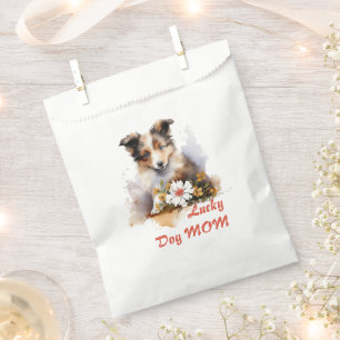 Shetland Sheepdog Puppy Pet Blume Geschenktütchen