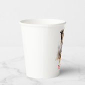 Shetland Sheepdog Puppy Pet Blume Pappbecher (Rechts)